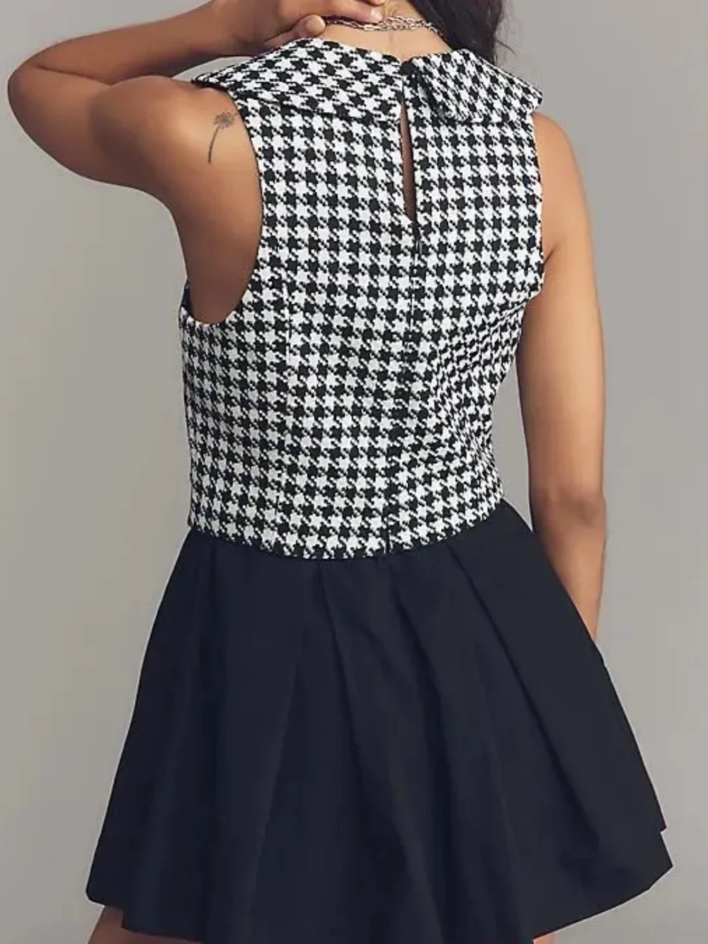 Maeve Sleeveless Collared Twofer Romper